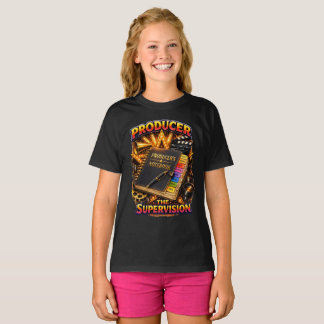 T-shirt Producteur - Le Tee Foncé de la Fille de Supervisi