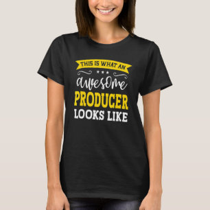 T-shirt Producteur Titre de l'emploi Employé Drôle Travail