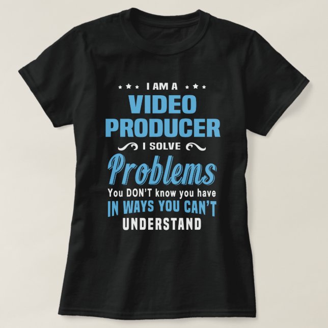 T-shirt Producteur vidéo (Design devant)
