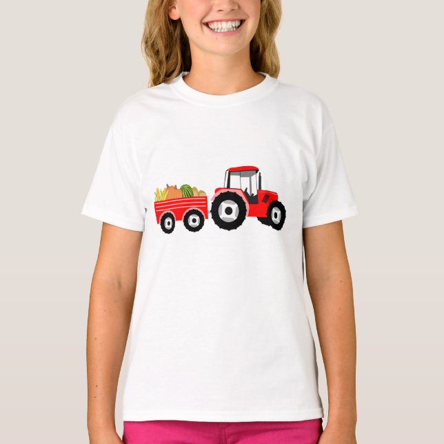 T-shirt Production de Camion Rouge (Devant)