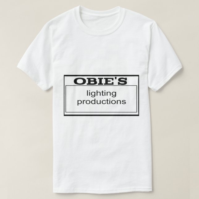 T-shirt Productions d'éclairage Obie_s (Design devant)