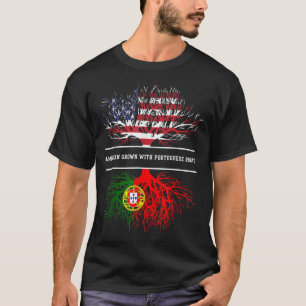 T-shirt Produit Américain avec des Racines Portugaises  Te