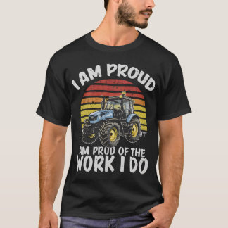 T-shirt Produit de conception de tracteur
