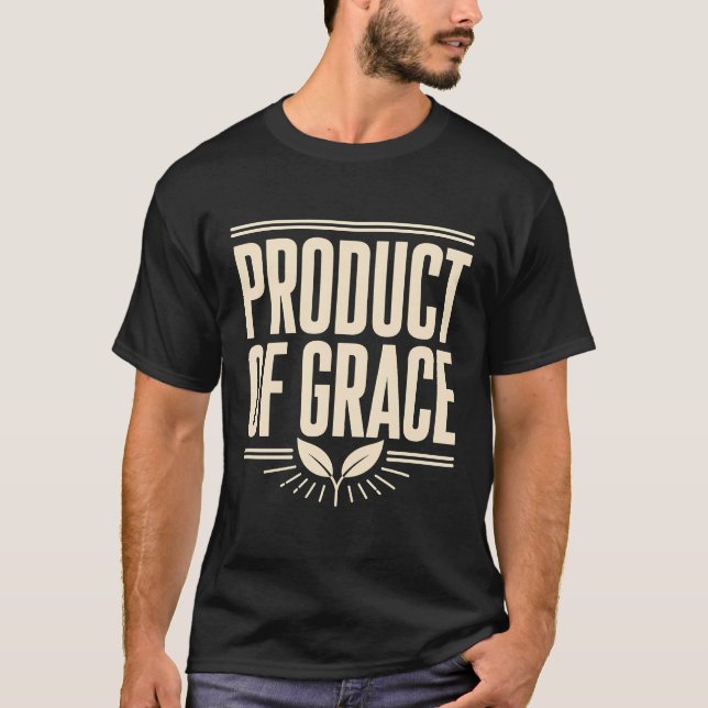 T-shirt Produit de la Grâce de la Conception Chrétienne Ba (Devant)