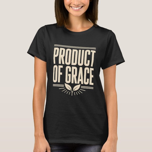 T-shirt Produit de la Grâce de la Conception Chrétienne Ba (Devant)