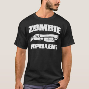 T-shirt produit répulsif de zombi - le fusil de chasse