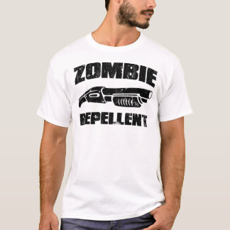 T-shirt produit répulsif de zombi - le fusil de chasse