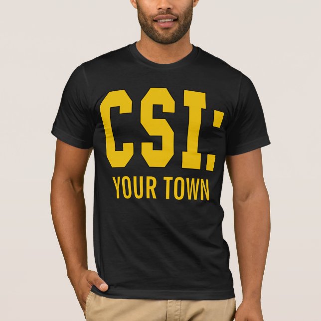 T-shirt Produits de CUSTOMIZEABLE CSI (Devant)
