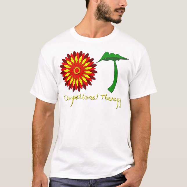 T-shirt Produits de fleur de thérapie occupationnelle (Devant)