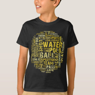 T-shirt Produits de nuage de mot de polo d'eau
