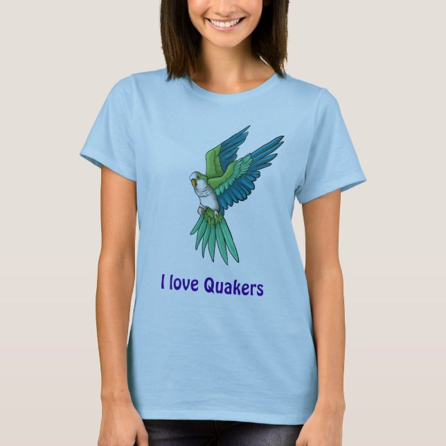 T-shirt Produits de perroquet de quaker (Devant)