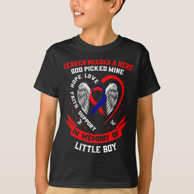 T-shirt Produits de sensibilisation à la perte d'un fils,  (Devant)