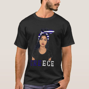 T-shirt Produits d'Héritage de Drapeau Grec Femmes Souveni