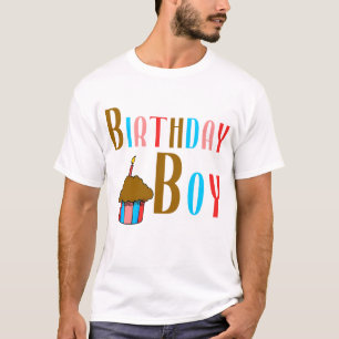 T-shirt Produits multicolores de garçon d'anniversaire