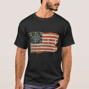 T-shirt Produits vintages de drapeau américain