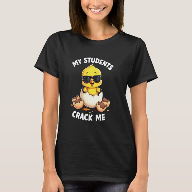 T-shirt Prof à Poil - Mes élèves me font craquer (Devant)