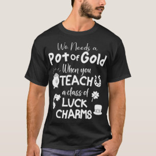 T-shirt Prof amusant Saint-Patrick, un professeur chanceux