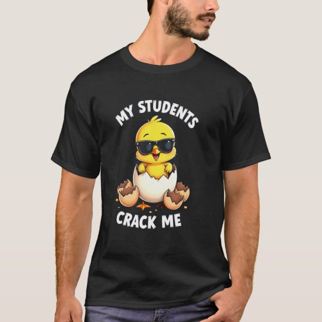 T-shirt Prof chic audacieux - Mes étudiants me font éclate (Devant)