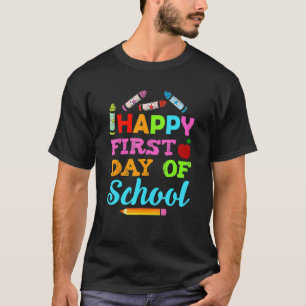 T-shirt Prof cool ou élève heureux premier jour d'école