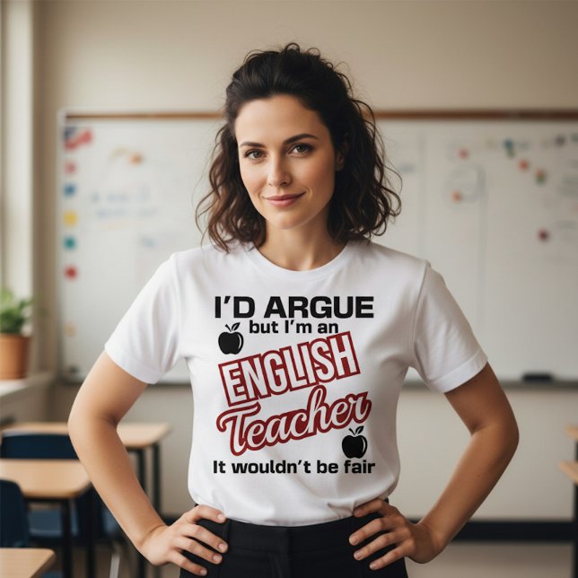 T-shirt Prof d'anglais - Je discuterais  (Créateur téléchargé)