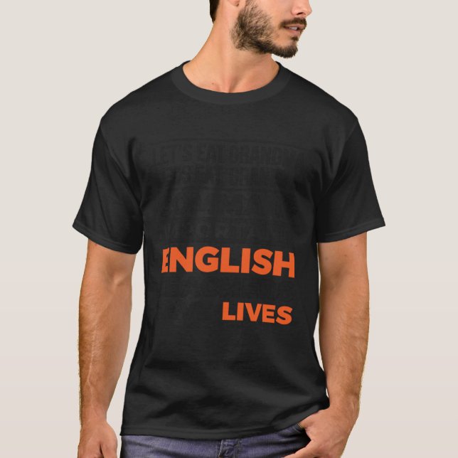 T-shirt Prof d'anglais sauve des vies (Devant)