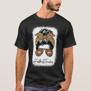 T-shirt Prof de foot décoloré Vie avec un chignon désordon