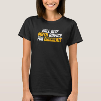 T-shirt Prof de maths donnera des conseils de maths pour C