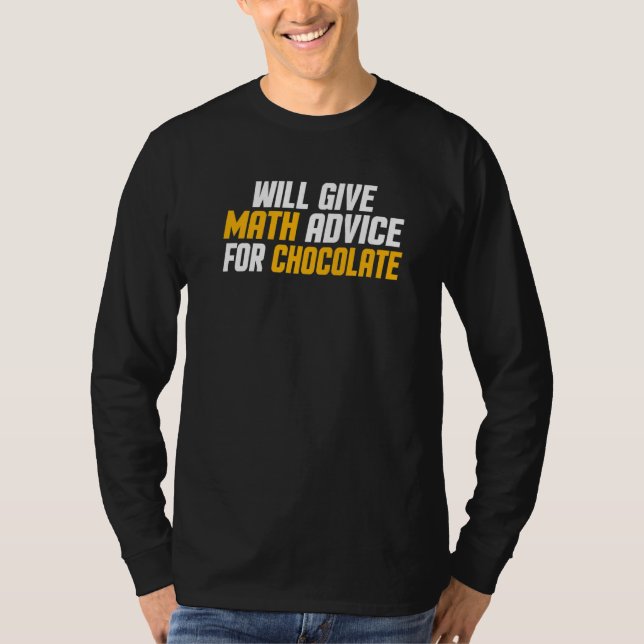 T-shirt Prof de maths donnera des conseils de maths pour l (Devant)