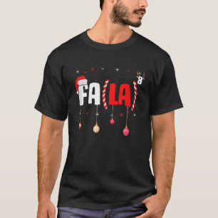 T-shirt Prof de maths drôle de Noël Fa La8 Équations Fa L