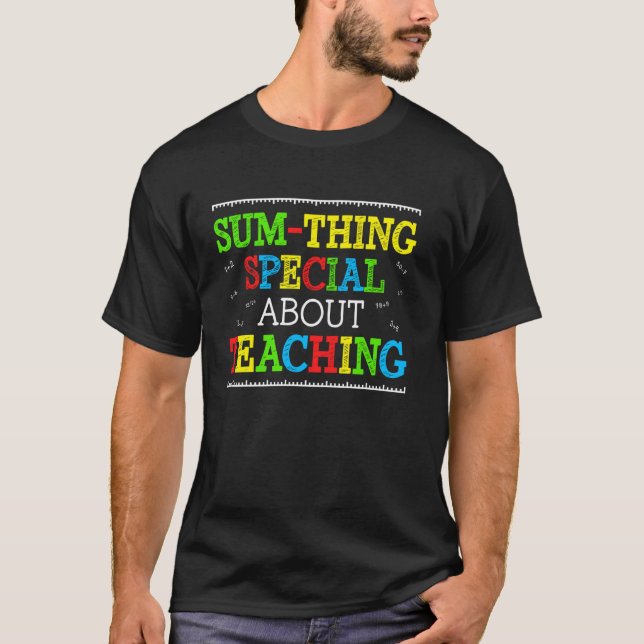 T-shirt Prof de maths drôle, quelque chose de spécial dans (Devant)