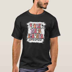 T-shirt Prof de maths floral fantôme Halloween groovy effr