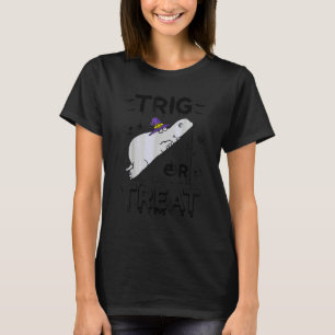 T-shirt Prof de maths Hippo Halloween Trig ou Treat