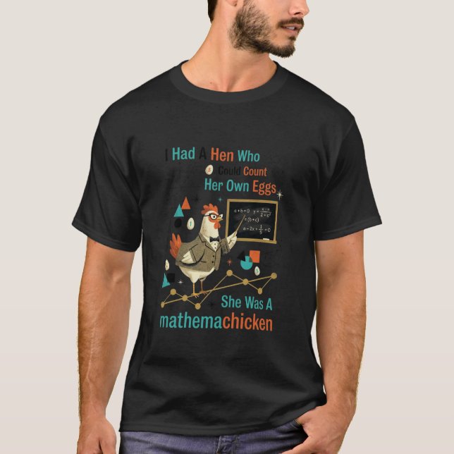 T-shirt Prof de maths Mathemachicken Pun drôle de blague d (Devant)