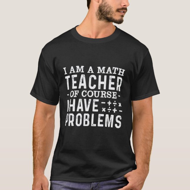 T-shirt Prof de maths maths élève prof de maths (Devant)