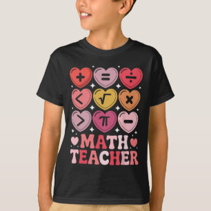 T-shirt Prof de maths Saint-Valentin Symbole d'opération m