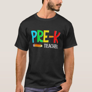 T-shirt Prof de pré-maternelle amusant retour à l'école pr