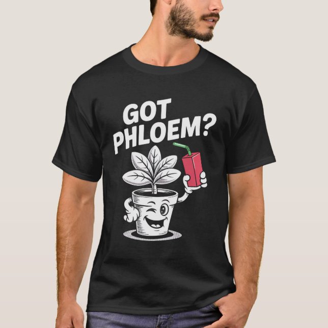 T-shirt Prof de Science Amusant sur la Biologie du Phloème (Devant)
