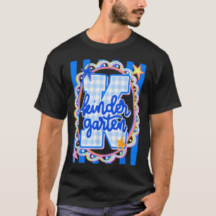 T-shirt Prof enseignant en maternelle rayé rétro élève ren