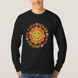 T-shirt Prof Enseignant Hippie Groovy Sois Gentil Enseigne