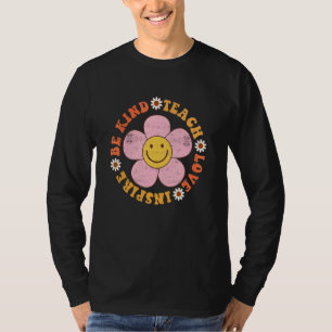 T-shirt Prof Enseignant Hippie Groovy Sois Gentil Enseigne