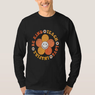 T-shirt Prof Enseignant Hippie Groovy Sois Gentil Enseigne