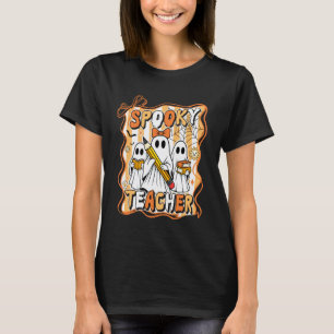 T-shirt Prof Fantôme Séduisante Nœud Halloween Farce