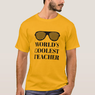 T-shirt Prof le plus cool du monde t shirt drôle