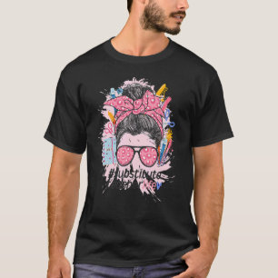 T-shirt Prof remplaçant chignon désordonné prof suppléant