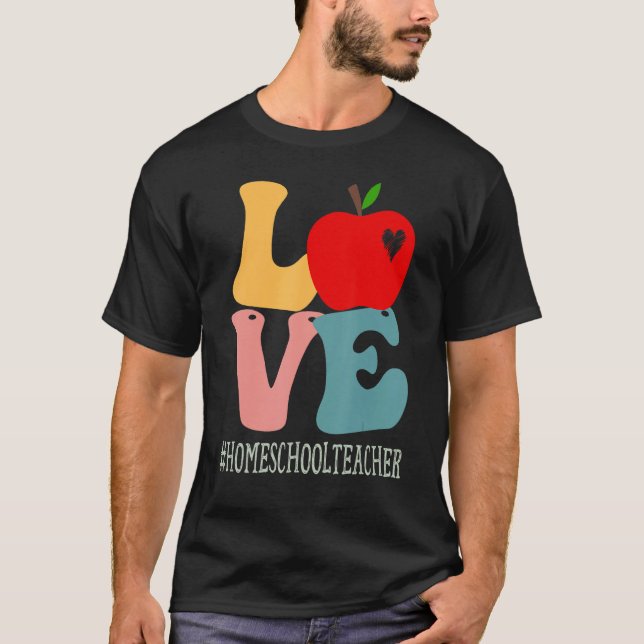 T-shirt Professeur à domicile Amour Pomme Génial Mignon Re (Devant)