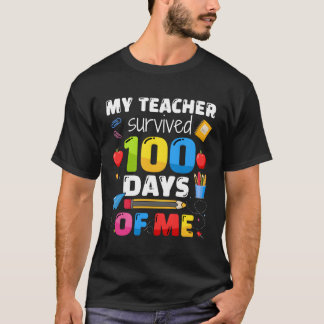 T-shirt Professeur A Survécu 100 Jours De Moi Pour 100E Jo