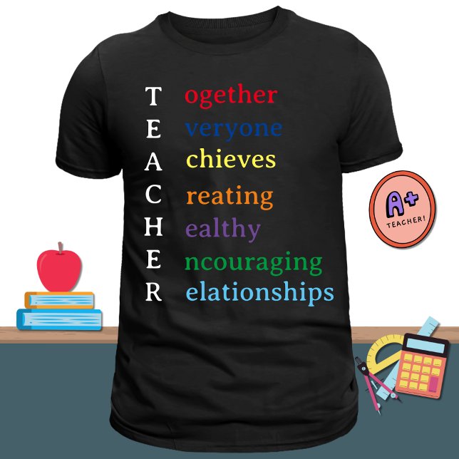 T-shirt Professeur Acronyme Amusement Remerciement Profess (Créateur téléchargé)