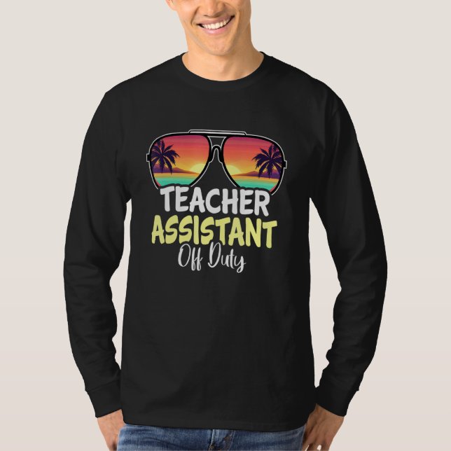 T-shirt Professeur adjoint hors service Lunettes de soleil (Devant)