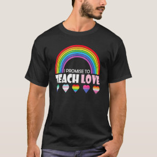 T-shirt Professeur Ally Lgbt Enseigner l'amour Rainbow Pri