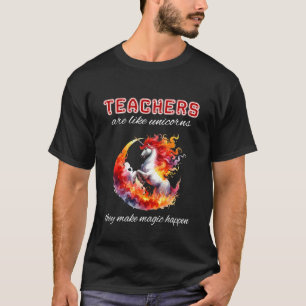 T-shirt Professeur Amoureux de Licorne Fais que la Magie s